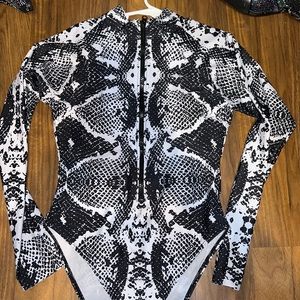 snakeskin bathing suit